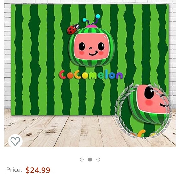 Cocomelon Backdrop Happy Birthday 7x5 Vinyl Summer Watermelon Background - Picture 6 of 6